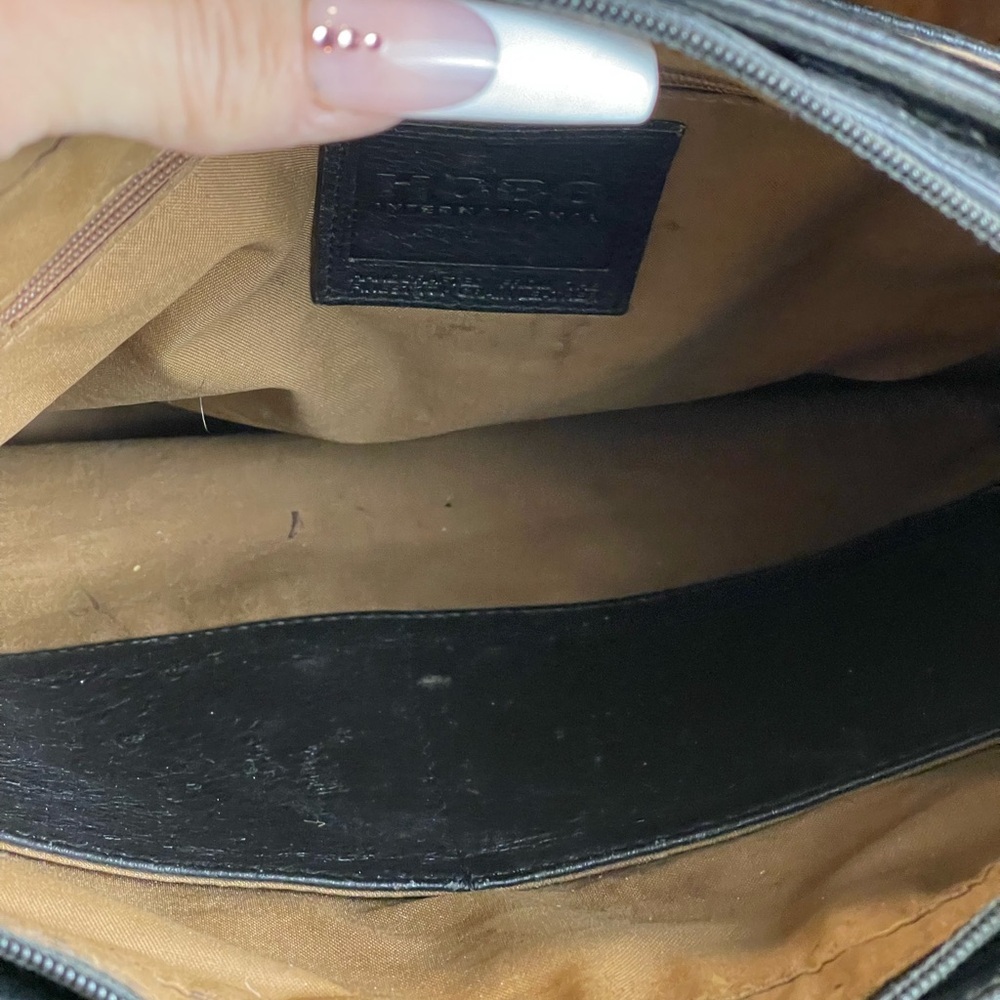 HOBO Charcoal Leather Shoulder Bag - Picture 7 of 8
